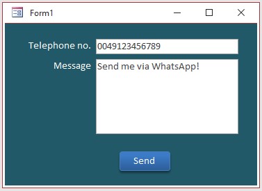 Send message via Whatsapp